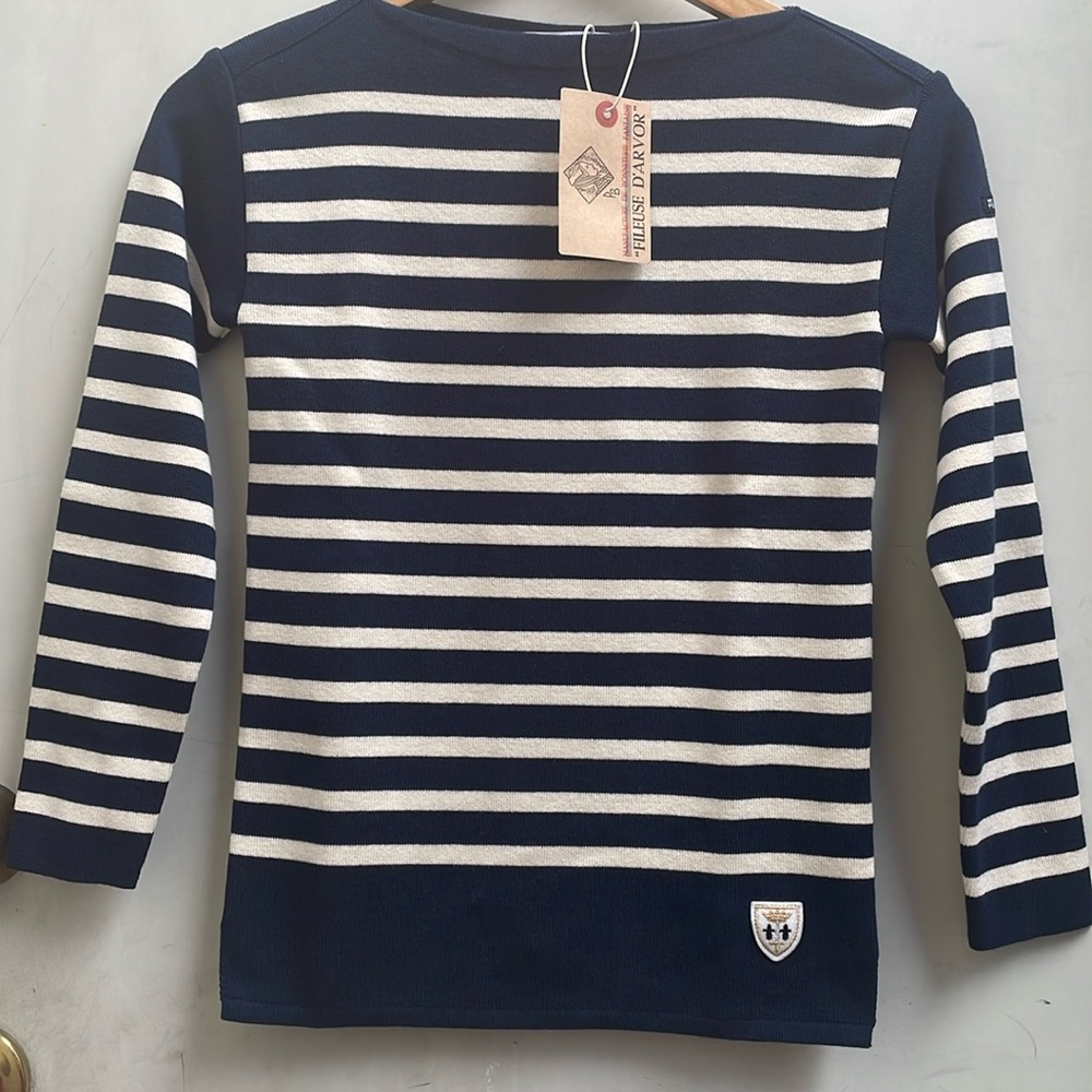 Armor Lux striped long sleeve Breton tee shirt unisex size XSS, new with tag